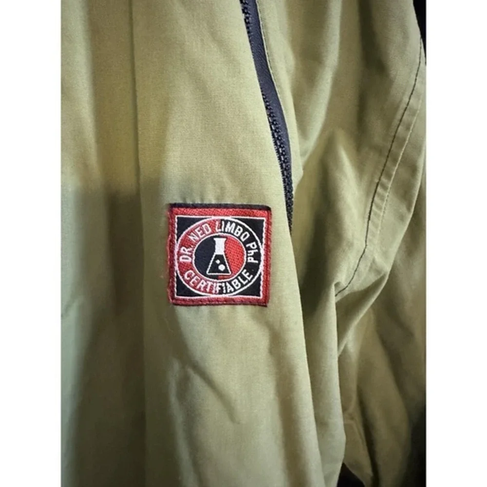 Vintage Y2K 90s Dr. Ned Limbo‎ Snowboarding Ski Jacket Coat XL Green Hooded KC